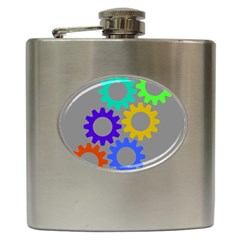 Gear Transmission Options Settings Hip Flask (6 Oz) by Nexatart