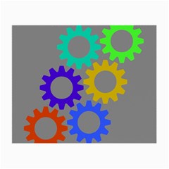 Gear Transmission Options Settings Small Glasses Cloth (2-side) by Nexatart