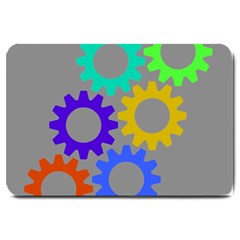 Gear Transmission Options Settings Large Doormat  by Nexatart