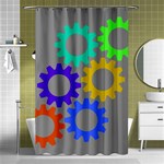 Gear Transmission Options Settings Shower Curtain 48  x 72  (Small)  Curtain(48  X 72 ) - 42.18 x64.8  Curtain(48  X 72 )