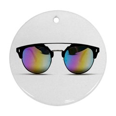 Sunglasses Shades Eyewear Ornament (round) by Nexatart