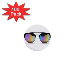 Sunglasses Shades Eyewear 1  Mini Buttons (100 Pack)  by Nexatart