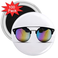 Sunglasses Shades Eyewear 3  Magnets (100 Pack) by Nexatart