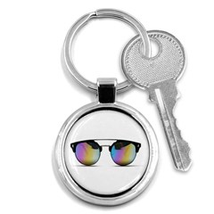 Sunglasses Shades Eyewear Key Chains (round)  by Nexatart