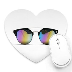 Sunglasses Shades Eyewear Heart Mousepads by Nexatart