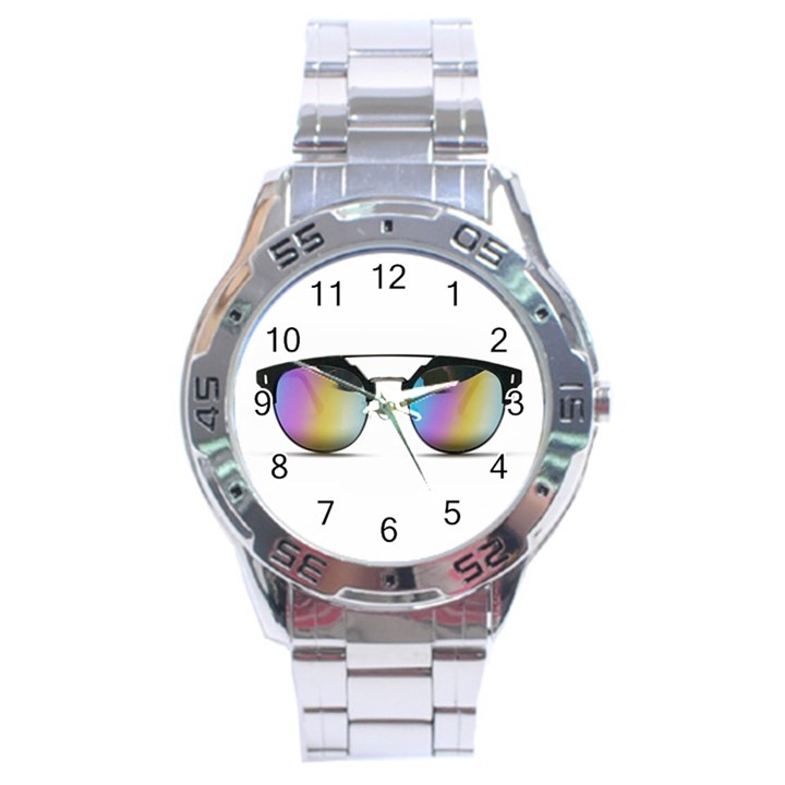 Sunglasses Shades Eyewear Stainless Steel Analogue Watch