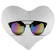 Sunglasses Shades Eyewear Large 19  Premium Heart Shape Cushions by Nexatart