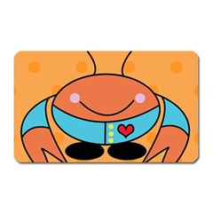 Crab Sea Ocean Animal Design Magnet (rectangular) by Nexatart