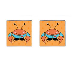 Crab Sea Ocean Animal Design Cufflinks (square) by Nexatart