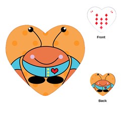 Crab Sea Ocean Animal Design Playing Cards (heart)  by Nexatart