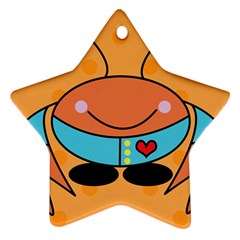 Crab Sea Ocean Animal Design Star Ornament (two Sides) by Nexatart