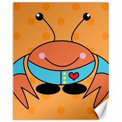 Crab Sea Ocean Animal Design Canvas 11  X 14  