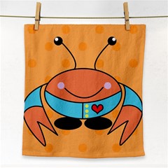 Crab Sea Ocean Animal Design Face Towel by Nexatart