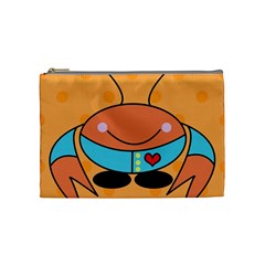 Crab Sea Ocean Animal Design Cosmetic Bag (medium)  by Nexatart