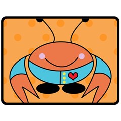 Crab Sea Ocean Animal Design Fleece Blanket (large)  by Nexatart