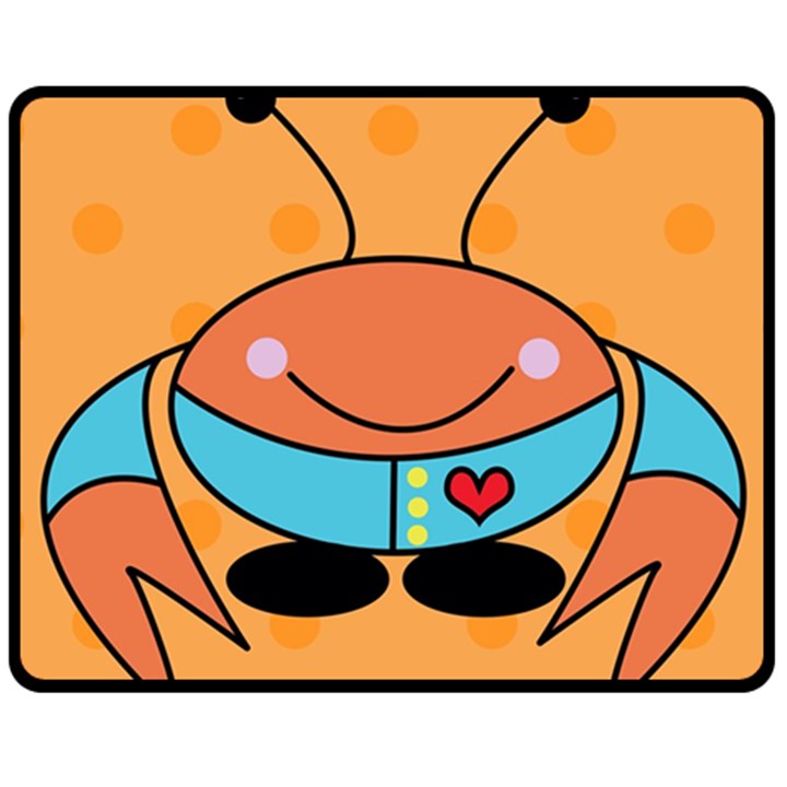 Crab Sea Ocean Animal Design Fleece Blanket (Medium) 