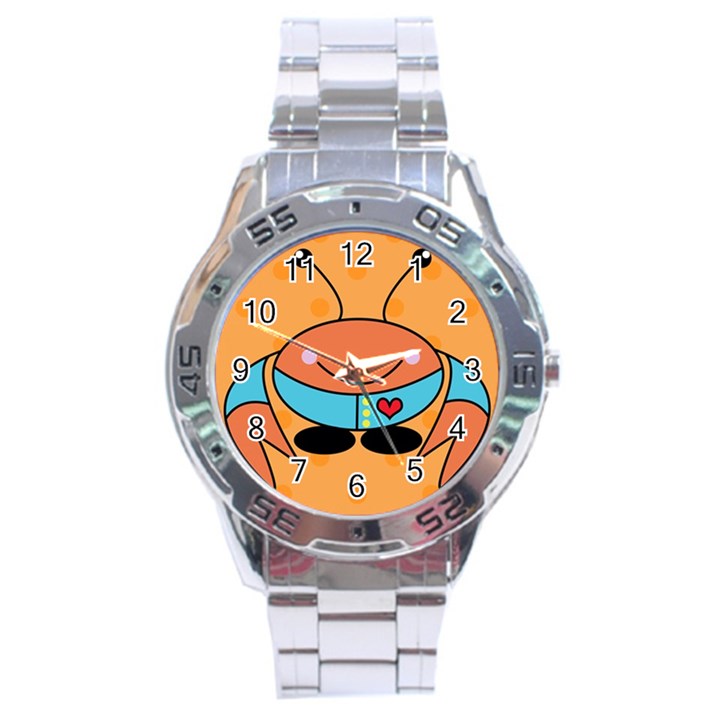 Crab Sea Ocean Animal Design Stainless Steel Analogue Watch