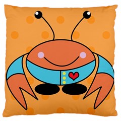 Crab Sea Ocean Animal Design Large Cushion Case (one Side) by Nexatart