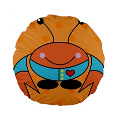 Crab Sea Ocean Animal Design Standard 15  Premium Round Cushions by Nexatart