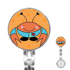 Crab Sea Ocean Animal Design Stainless Steel Nurses Watch by Nexatart