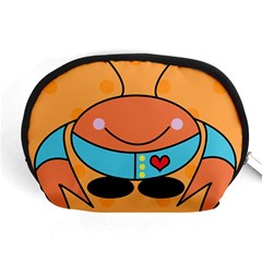 Crab Sea Ocean Animal Design Accessory Pouches (medium)  by Nexatart