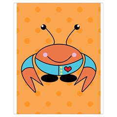 Crab Sea Ocean Animal Design Drawstring Bag (small) by Nexatart