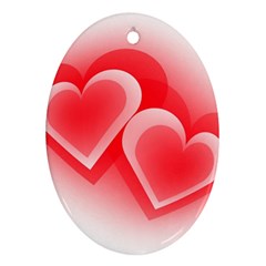 Heart Love Romantic Art Abstract Ornament (oval) by Nexatart