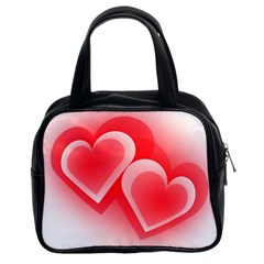 Heart Love Romantic Art Abstract Classic Handbags (2 Sides) by Nexatart