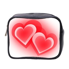 Heart Love Romantic Art Abstract Mini Toiletries Bag 2-side by Nexatart