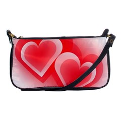 Heart Love Romantic Art Abstract Shoulder Clutch Bags by Nexatart