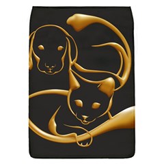 Gold Dog Cat Animal Jewel Dor¨| Flap Covers (s)  by Nexatart