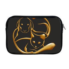 Gold Dog Cat Animal Jewel Dor¨| Apple Macbook Pro 17  Zipper Case by Nexatart