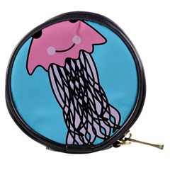 Jellyfish Cute Illustration Cartoon Mini Makeup Bags by Nexatart