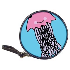 Jellyfish Cute Illustration Cartoon Classic 20-cd Wallets by Nexatart