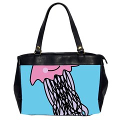 Jellyfish Cute Illustration Cartoon Office Handbags (2 Sides)  by Nexatart