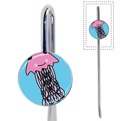 Jellyfish Cute Illustration Cartoon Book Mark by Nexatart