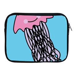 Jellyfish Cute Illustration Cartoon Apple Ipad 2/3/4 Zipper Cases by Nexatart