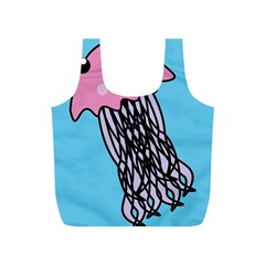 Jellyfish Cute Illustration Cartoon Full Print Recycle Bags (s)  by Nexatart