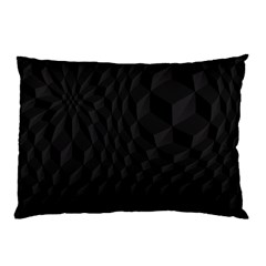 Pattern Dark Black Texture Background Pillow Case by Nexatart