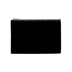 Pattern Dark Black Texture Background Cosmetic Bag (medium)  by Nexatart