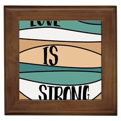 Love Sign Romantic Abstract Framed Tiles by Nexatart