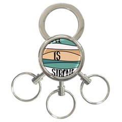 Love Sign Romantic Abstract 3-ring Key Chains by Nexatart