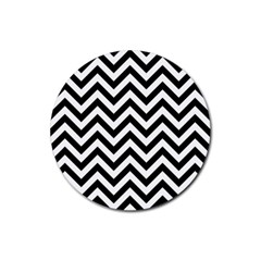 Wave Background Fashion Rubber Coaster (round)  by Nexatart