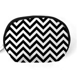 Wave Background Fashion Accessory Pouches (Medium)  Back