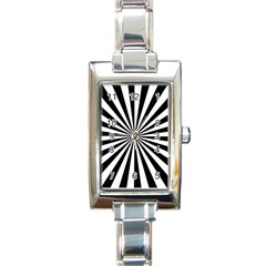 Rays Stripes Ray Laser Background Rectangle Italian Charm Watch by Nexatart