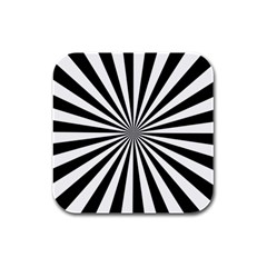 Rays Stripes Ray Laser Background Rubber Square Coaster (4 Pack)  by Nexatart