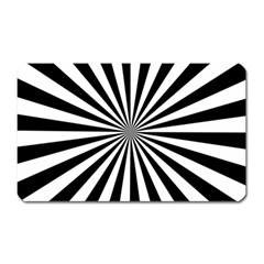 Rays Stripes Ray Laser Background Magnet (rectangular) by Nexatart