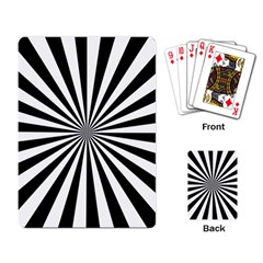 Rays Stripes Ray Laser Background Playing Card by Nexatart