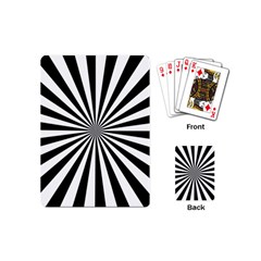 Rays Stripes Ray Laser Background Playing Cards (mini)  by Nexatart