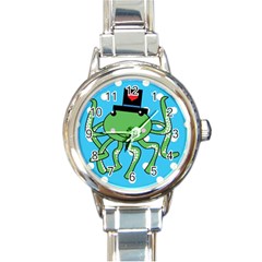 Octopus Sea Animal Ocean Marine Round Italian Charm Watch